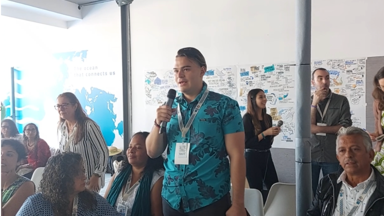 Aaron Chacon participating at UNOC 2022